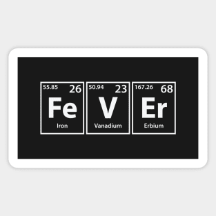 Fever (Fe-V-Er) Periodic Elements Spelling Sticker
